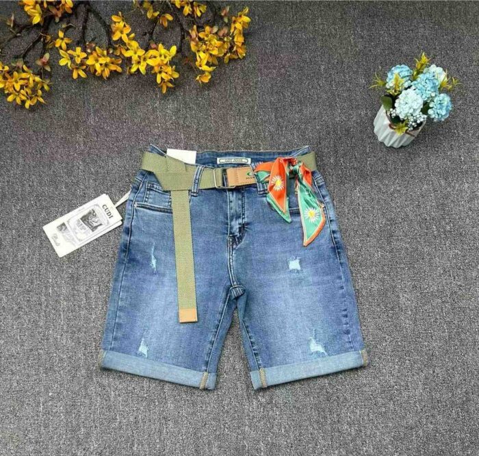 CUDI JEANS šortai su dirželiu