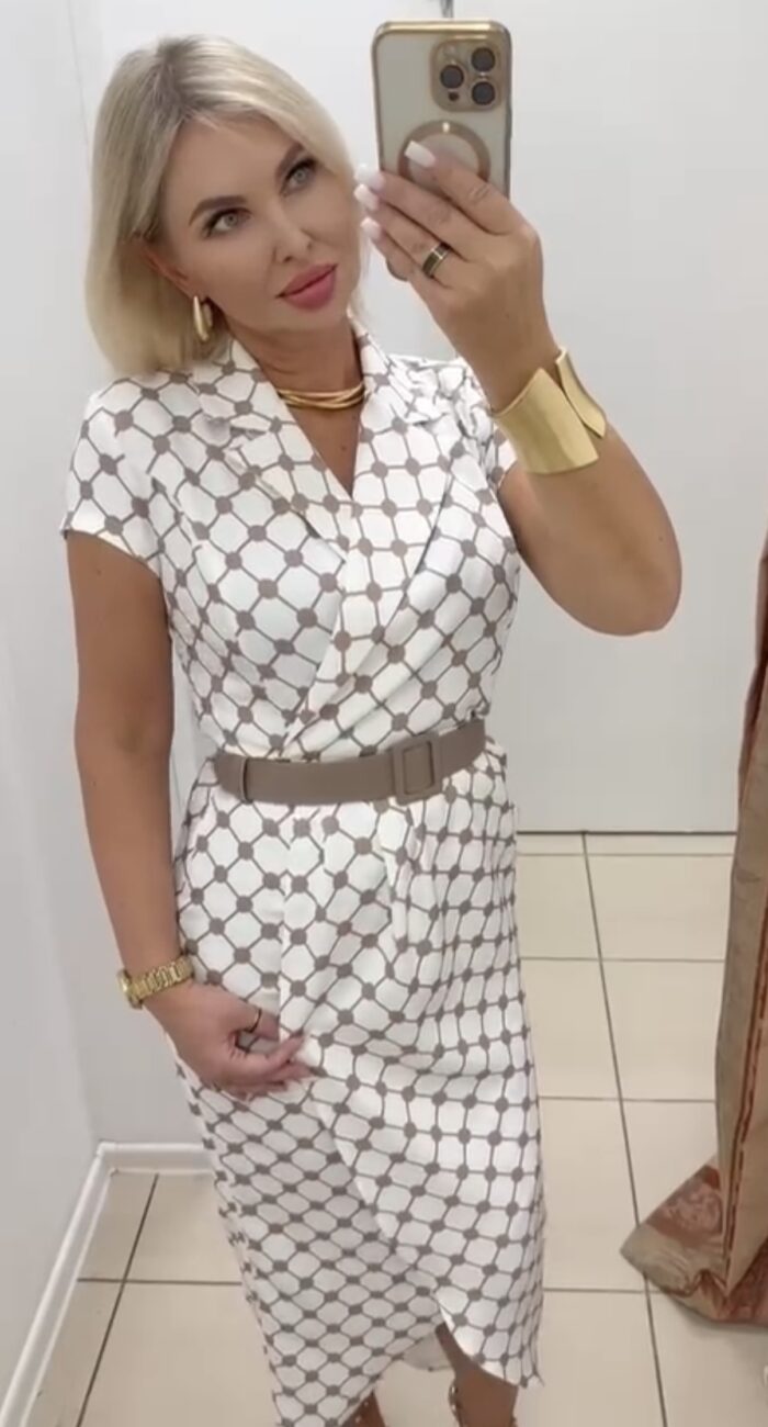 BRZ suknelė su diržu - Image 5