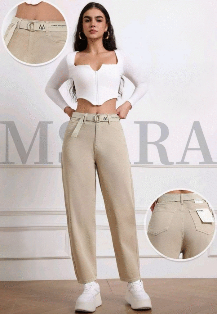 M'SARA MOM FIT džinsai moterims