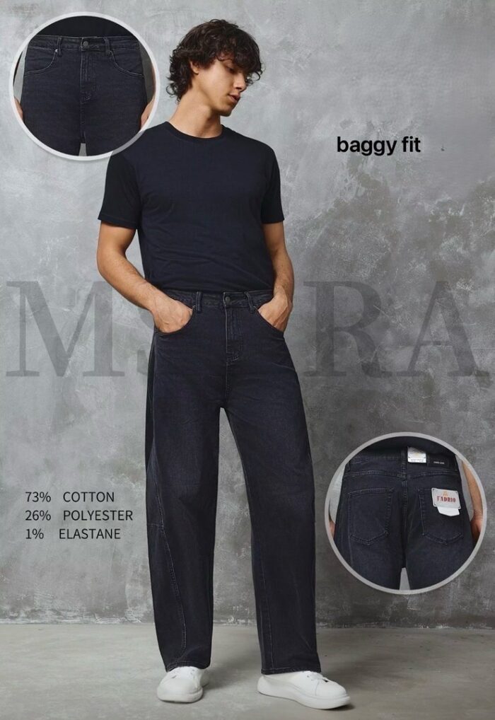 M'SARA vyriški baggy džinsai